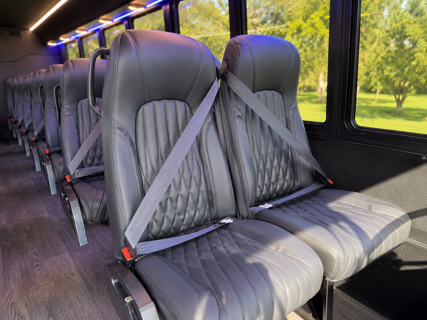 merced 18 passenger minibus interior