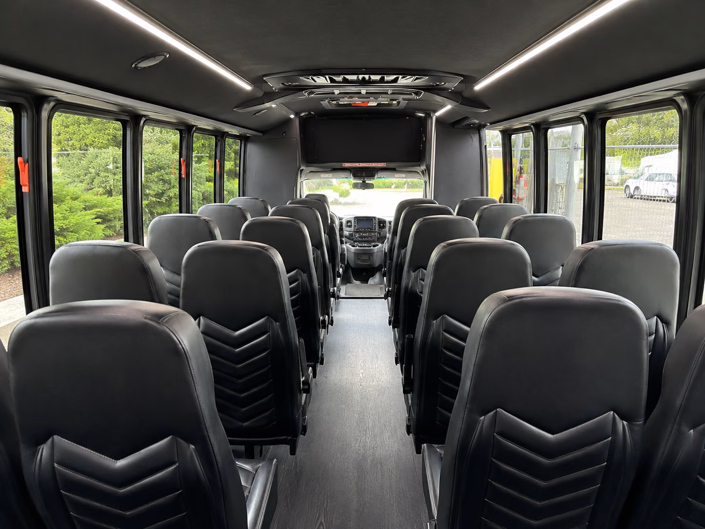 merced 20 passenger minibus inside