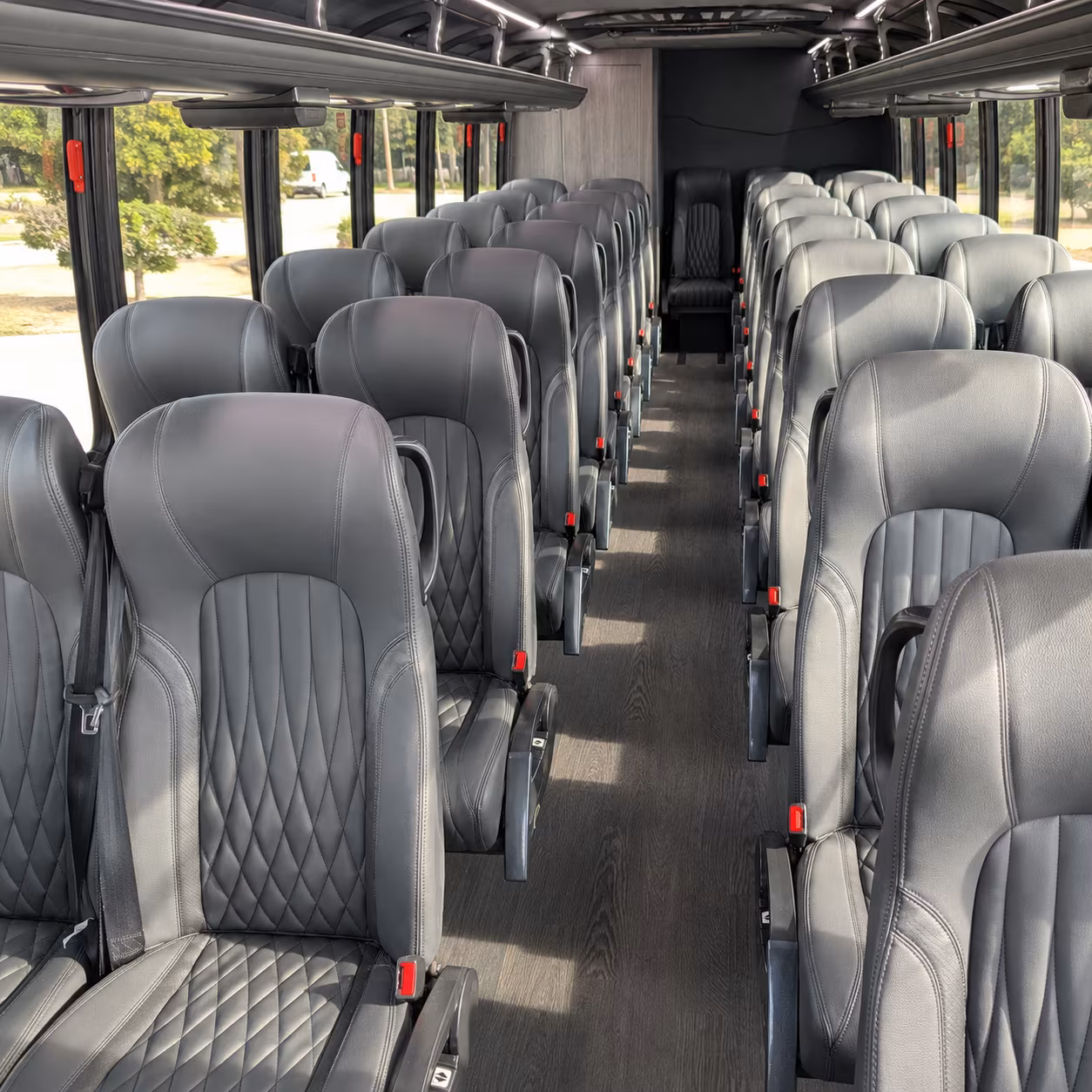 merced 35 passenger minibus inside
