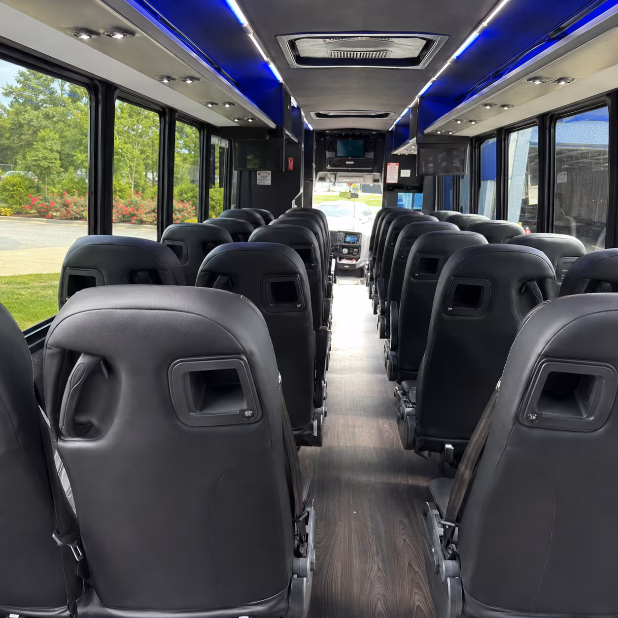 merced 35 passenger minibus interior