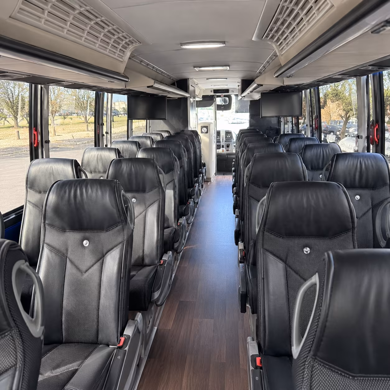 merced charter bus interior