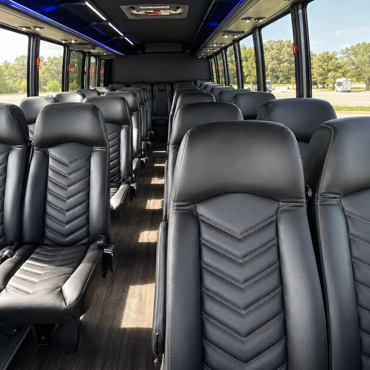 merced event transportation onboard seating