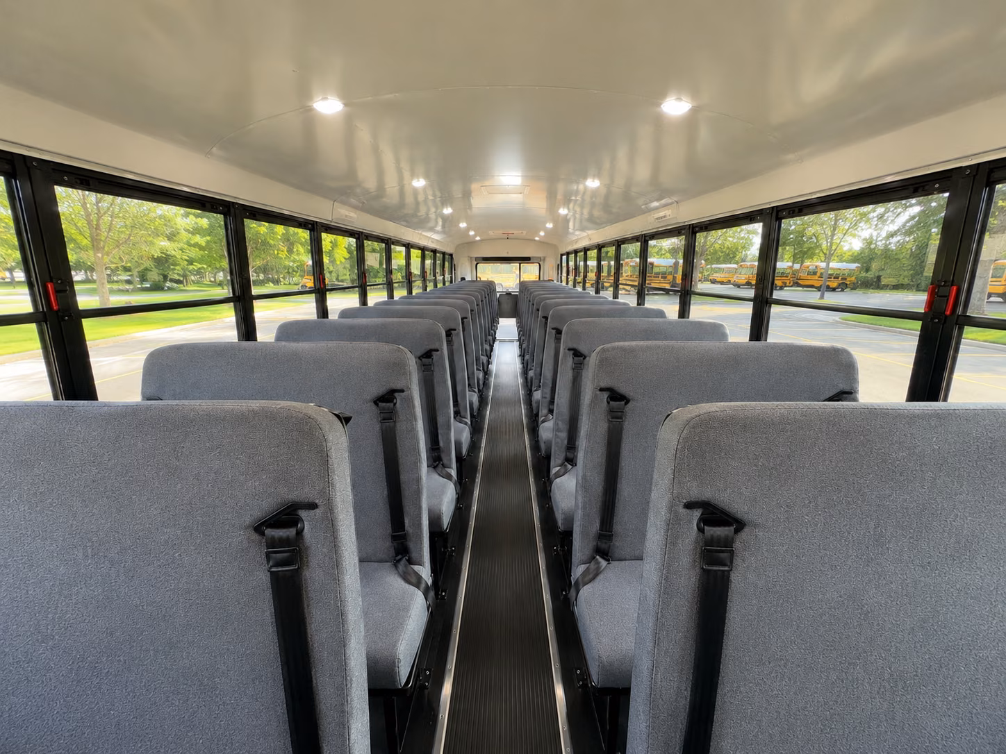 merced school bus interior